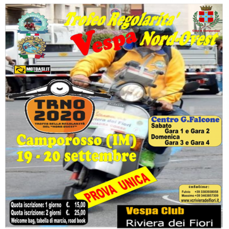 Trofeo Regolarità Nord Ovest a Camporosso (Imperia) 19 e 20 settembre